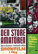 Den store amatören 1958 movie poster Martin Ljung Yngve Gamlin Povel Ramel Sven-Eric Gamble Hasse Ekman Find more: Knäppupp