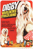 Digby världens största hund 1976 poster Jim Dale