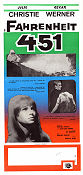 Fahrenheit 451 1966 poster Oskar Werner Francois Truffaut