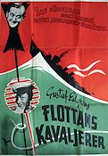 Flottans kavaljerer 1948 movie poster Åke Söderblom Egon Larsson Marianne Löfgren Bojan Westin Gustaf Edgren