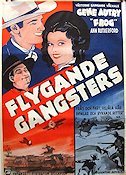 Flygande gangsters 1941 poster Gene Autry