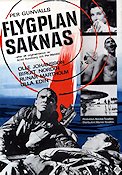 Flygplan saknas 1965 movie poster Olle Johansson Writer: Per Wahlöö Planes
