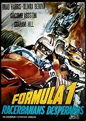 Formula 1 Racerbanans desperados 1973 movie poster Brad Harris Graham Hill Cars and racing