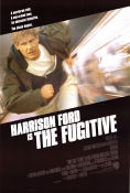 The Fugitive 1993 movie poster Harrison Ford Tommy Lee Jones Sela Ward Andrew Davis