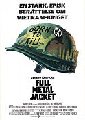 Full Metal Jacket 1987 poster Matthew Modine Stanley Kubrick