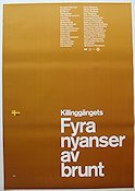 Fyra nyanser av brunt 2003 movie poster Killinggänget Robert Gustafsson Tomas Alfredson