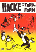 Hacke i toppform 1959 poster Hacke Hackspett Woody Woodpecker Walter Lantz Animerat