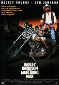 Harley Davidson and the Marlboro Man 1991 movie poster Mickey Rourke Don Johnson Simon Wincer Motorcycles