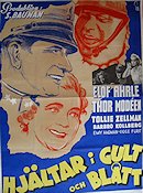 Hjältar i gult och blått 1940 movie poster Elof Ahrle Thor Modéen Find more: Large poster