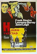 The Manchurian Candidate 1963 movie poster Frank Sinatra Janet Leigh John Frankenheimer Film Noir Politics