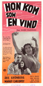 Hon kom som en vind 1952 poster Åke Grönberg Hampe Faustman
