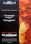 The Hurricane 1999 poster Denzel Washington