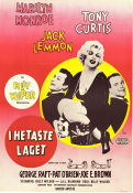 Some Like it Hot 1959 movie poster Marilyn Monroe Jack Lemmon Tony Curtis Billy Wilder