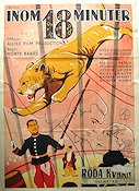 18 Minutes 1936 movie poster Gregory Ratoff Monty Banks Circus Cats Eric Rohman art