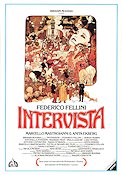 Intervista 1987 poster Marcello Mastroianni Federico Fellini