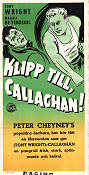 Plus de whisky pour Callaghan 1955 poster Tony Wright Willy Rozier