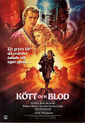 Flesh and Blood 1985 poster Rutger Hauer Paul Verhoeven