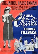 Lilla Märta kommer tillbaka 1948 poster Stig Järrel Douglas Håge Britta Borg Hasse Ekman