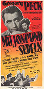 The Million Pound Note 1954 poster Gregory Peck