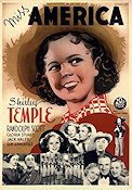 Rebecca of Sunnybrook Farm 1938 movie poster Shirley Temple Randolph Scott Allan Dwan