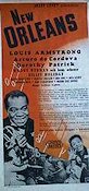 New Orleans 1947 movie poster Louis Armstrong Billie Holiday Jazz Musicals