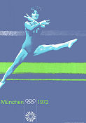 Olympic Games München Gymnastics 1972 poster 