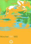 Olympic Games München Horses 1972 poster 