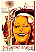 One Night of Love 1934 movie poster Grace Moore Tullio Carminati