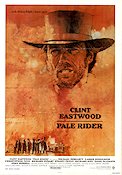 Pale Rider 1985 poster Michael Moriarty Clint Eastwood