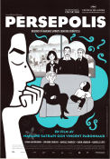 Persepolis 2007 movie poster Vincent Paronnaud Writer: Marjane Satrapi Animation From comics