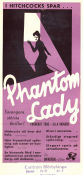 Phantom Lady 1944 poster Franchot Tone Robert Siodmak