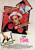 Pretty in Pink 1986 poster Molly Ringwald Jon Cryer Harry Dean Stanton Howard Deutch Romantik