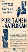 Le puritain 1938 poster Pierre Fresnay Jeff Musso