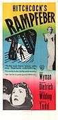 Stage Fright 1950 poster Jane Wyman Alfred Hitchcock