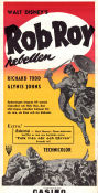 Rob Roy: The Highland Rogue 1953 poster Richard Todd Harold French