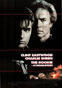 The Rookie 1990 poster Charlie Sheen Clint Eastwood