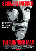The Running Man 1987 movie poster Arnold Schwarzenegger Maria Conchita Paul Michael Glaser