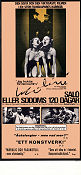 Salo or 120 Days of Sodom 1976 poster Paolo Bonacelli Pier Paolo Pasolini