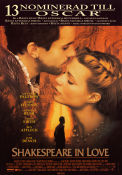 Shakespeare In Love 1998 movie poster