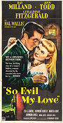 So Evil My Love 1948 poster Ray Milland Lewis Allen