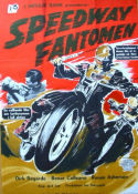 Speedwayfantomen 1949 poster Dirk Bogarde Bonar Colleano Bill Owen Jack Lee Motorcyklar