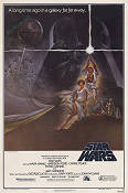 Star Wars 1977 movie poster Mark Hamill Harrison Ford Carrie Fisher Alec Guinness George Lucas Find more: Star Wars
