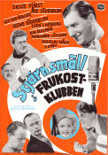 Stjärnsmäll i frukostklubben 1950 poster Sigge Fürst Gösta Bernhard