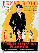 Styrman Karlssons flammor 1925 movie poster Ernst Rolf