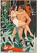 Tarzan the Ape Man 1932 movie poster Johnny Weissmuller Maureen O´Sullivan WS Van Dyke Eric Rohman art