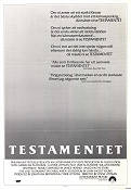 The Last Testament 1983 poster Jane Alexander Lynne Littman