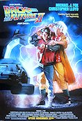 Tillbaka till framtiden 2 1989 poster Michael J Fox Christopher Lloyd Lea Thompson Robert Zemeckis Bilar och racing