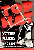 Top Hat 1935 movie poster Fred Astaire Ginger Rogers Music: Irving Berlin Dance