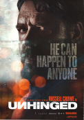 Unhinged 2020 movie poster Russell Crowe Caren Pistorius Gabriel Bateman Derrick Borte