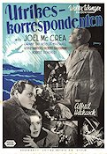 Foreign Correspondent 1940 movie poster Joel McCrea Laraine Day Herbert Marshall Alfred Hitchcock Eric Rohman art